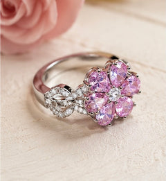 ImperaJewels™ Eda's Promise Ring with Pink Zirconia