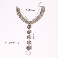Vintage Floral Beach Anklet