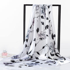 Satin Square Silk Scarf
