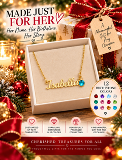 Custom Name Necklace with birthstone