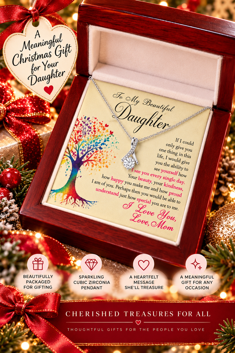 To My Beautiful Daughter - Alluring Beauty Necklace