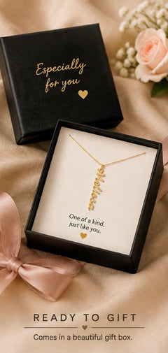 Classic Vertical Name Necklace