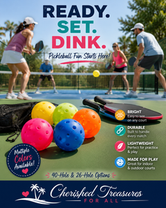 Outdoor Pickleball Balls – 40 & 26 Hole Options | Multiple Colors