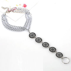 Vintage Floral Beach Anklet