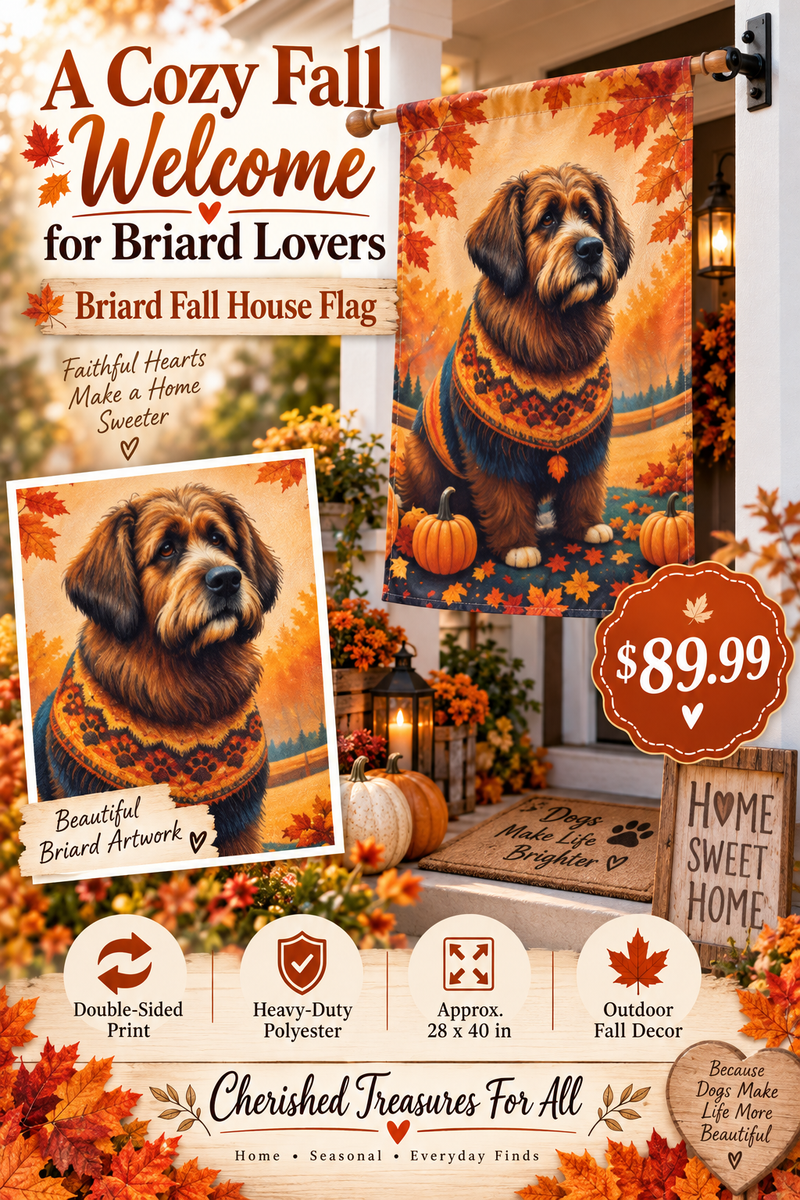 Briard Fall House Flag
