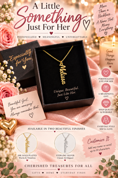 Classic Vertical Name Necklace