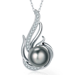 Nonnyl Gifts for Women- Pearl Necklaces Real Pearl Pendant Christmas Gifts for Wife Mom Girlfriend Anniversary Valentines Day Mothers Day Gifts Birthday Fine Jewelry Gifts for Her 18K Gold Plated