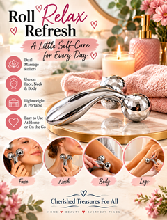 Dual-Roller Face & Body Massager | At-Home Self-Care Tool