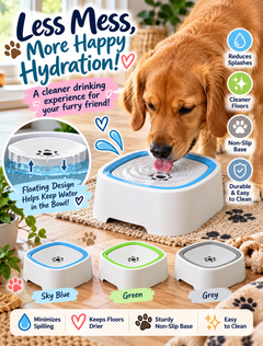 Non-Slip Floating Dog Drinking Bowl