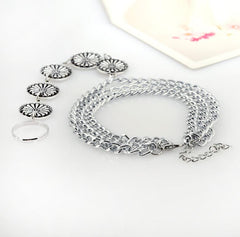 Vintage Floral Beach Anklet