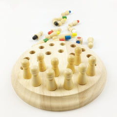 Wooden Memory Chess Puzzle Toy