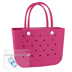 X-Large Beach Rubber Bag Waterproof Washable Handbag Durable Modern Travel Tote Bag Sports Beach Groceries Pool Travel