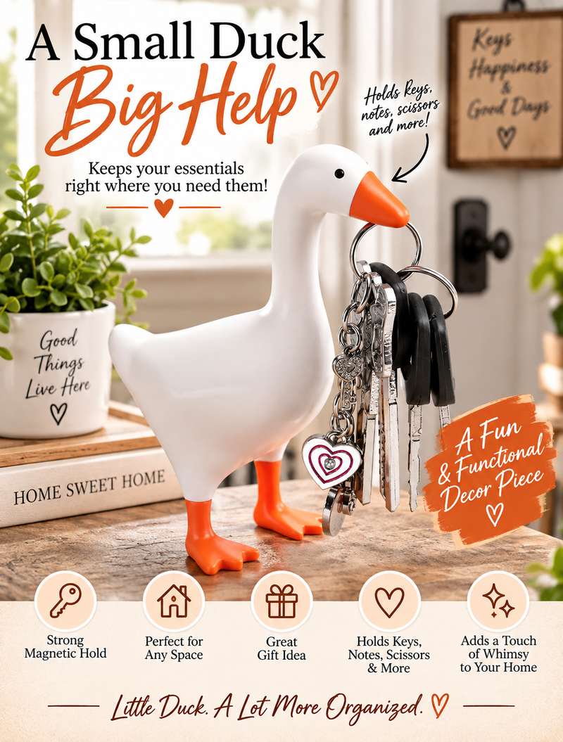 Magnetic Duck Key Holder | Fun & Functional Home Organizer