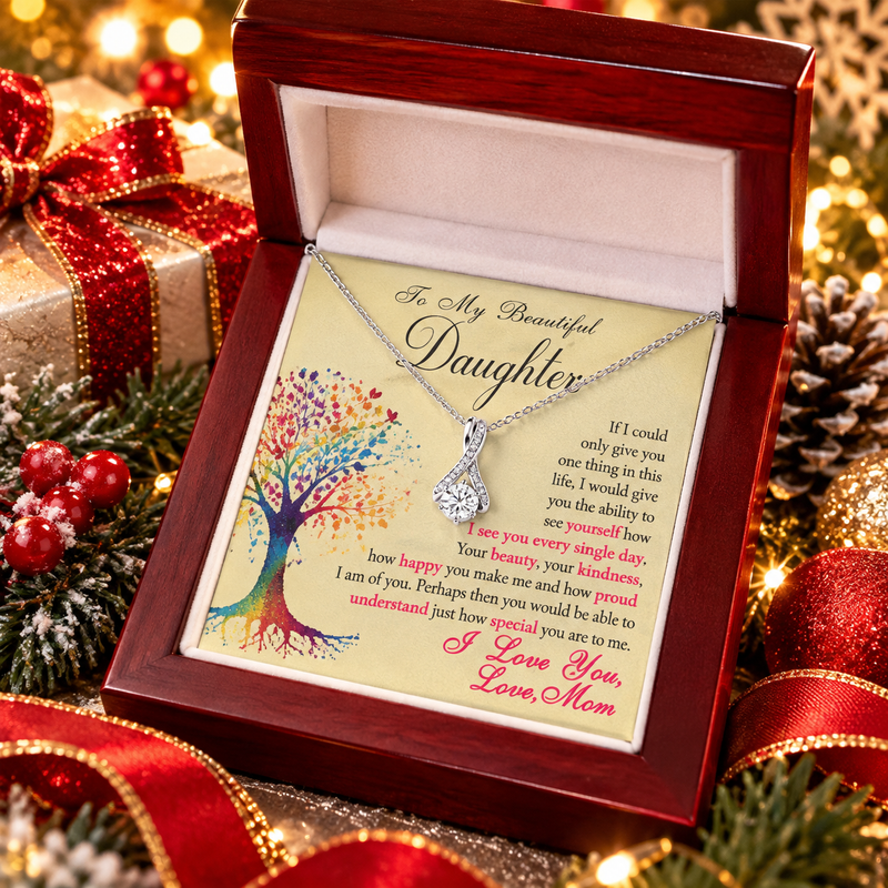 To My Beautiful Daughter - Alluring Beauty Necklace