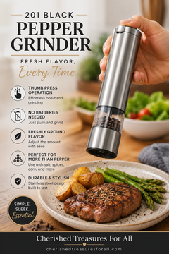 201 Black Pepper Grinder