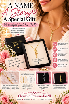 Classic Vertical Name Necklace