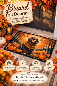Briard Fall Doormat 🍂🐾