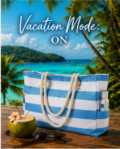 Beach Bags For Women - Large Beach Bags with Zipper Waterproof Sandproof Swim Pool Bag Large Tote