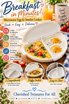 Microwave Egg & Omelet Cooker | Quick Breakfast Maker
