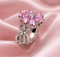 ImperaJewels™ Eda's Promise Ring with Pink Zirconia