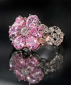 ImperaJewels™ Eda's Promise Ring with Pink Zirconia