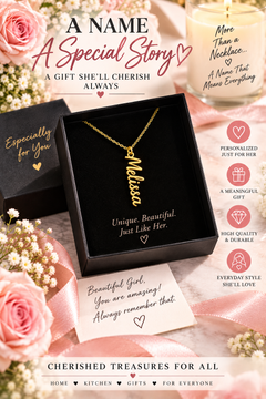 Classic Vertical Name Necklace
