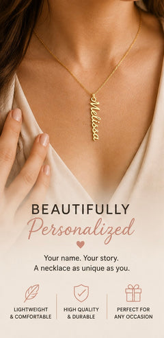 Classic Vertical Name Necklace