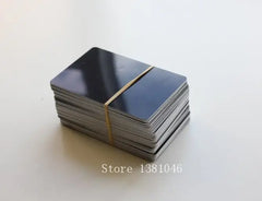 Glossy Finish Black Acetate Blank Plastic PVC Business Cards For Laser Engraving