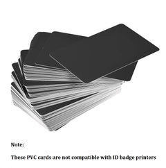 Glossy Finish Black Acetate Blank Plastic PVC Business Cards For Laser Engraving