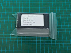 Glossy Finish Black Acetate Blank Plastic PVC Business Cards For Laser Engraving