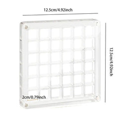 36-Grids Acrylic Seashell Display Box Durable Starfishs Trinket Storage Case For Bead Nail Jewelry Chic Gife