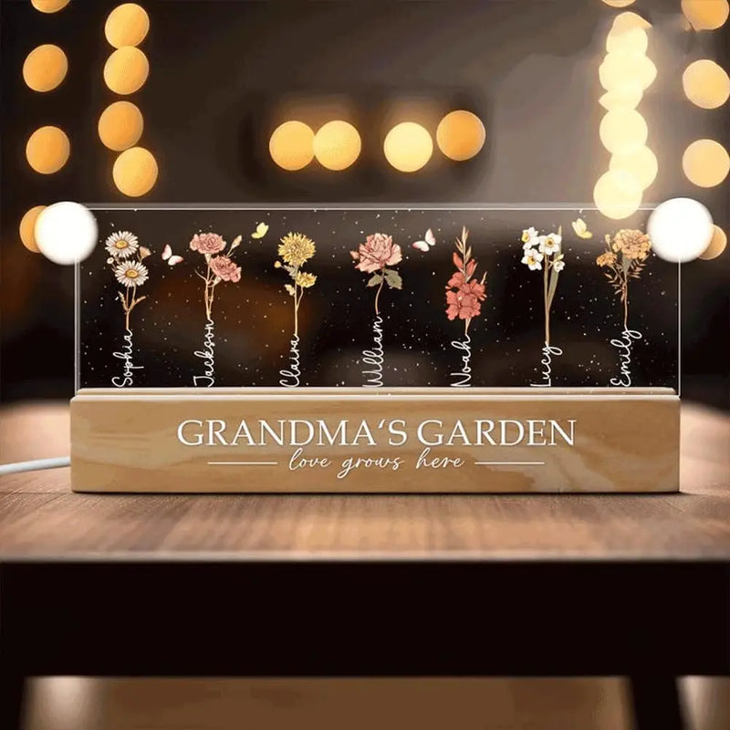Personalized Grandma's Garden