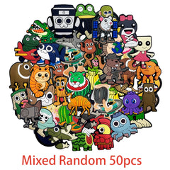 6-200pcs Hot sales Brainrot Cartoon Animals Series PVC shoe Accessories Detachable Waterproof  DIY Shoe Decorations Kids Giftsts