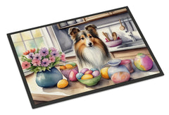 Decorating Easter Sheltie Doormat