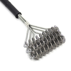 18-Inch Triple-Head BBQ Grill Cleaning Brush