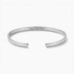 Personalized Engraved Cuff Bracelet | Custom Name & Message Jewelry