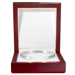 Personalized Engraved Cuff Bracelet | Custom Name & Message Jewelry
