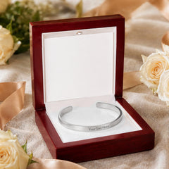 Personalized Engraved Cuff Bracelet | Custom Name & Message Jewelry