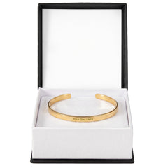 Personalized Engraved Cuff Bracelet | Custom Name & Message Jewelry
