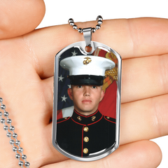Personalized Photo Dog Tag Necklace | Custom Keepsake Gift