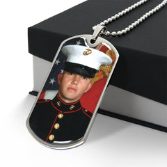Personalized Photo Dog Tag Necklace | Custom Keepsake Gift
