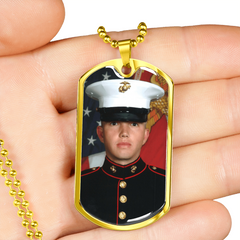 Personalized Photo Dog Tag Necklace | Custom Keepsake Gift