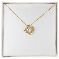 Love Knot Necklace - Yellow & White Gold Variants