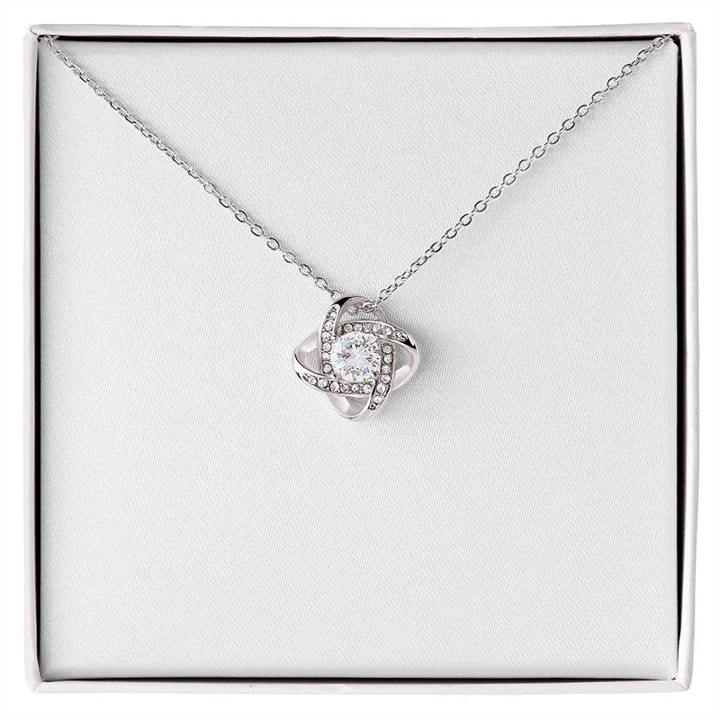 Love Knot Necklace - Yellow & White Gold Variants