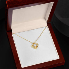 Love Knot Necklace - Yellow & White Gold Variants