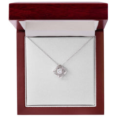 Love Knot Necklace - Yellow & White Gold Variants