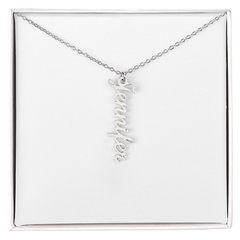Multi-Name Verticle Necklace