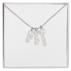 Multi-Name Verticle Necklace