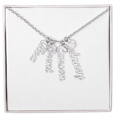 Multi-Name Verticle Necklace
