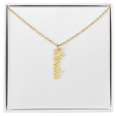 Multi-Name Verticle Necklace